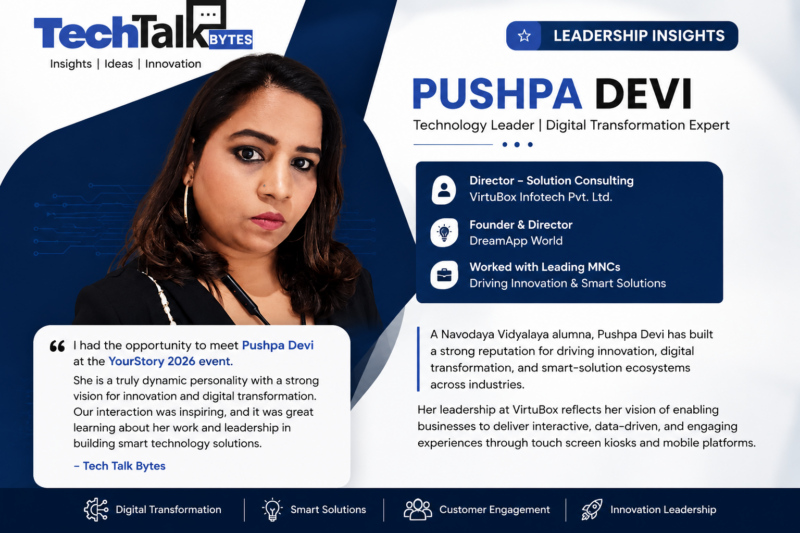 Pushpa Devi, Director – Solution Consulting at VirtuBox Infotech Pvt. Ltd. and Founder & Director of DreamApp World