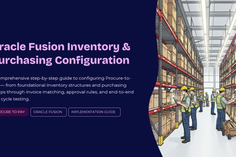 Oracle Fusion Inventory and Purchasing Procure-to-Pay (P2P) Cycle Configuration